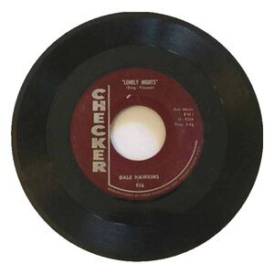 Vintage 4 rpm Record - Dale Hawkins - Lonely Nights / Class Cutter - Swamp Pop